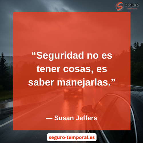 Seguridad no es tener cosas, es saber manejarlas - seguro-temporal.es